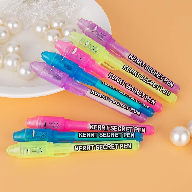 KERRT Invisible Ink Pen with UV Light Secret Message Pen Spy Pens Magic Invisible Markers Classroom Gifts for Students, Party Favors for Kids 8-12, Goodie Bag Stuffers for Kids - Image 2